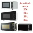 20/25/28/34L Digital Microwave Oven Auto Cook Power Levels Child Safety Lock