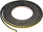 sourcing map Sealing Foam Tape 5mm Wide 3mm Thick 4m/13ft Long, Self Adhesive Weather Strip for Window Door Insulation