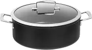 Pyrolux Ignite Casserole with Lid, 28 cm/5.9 Litre Black