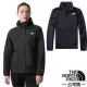 【The North Face】女 3效能防水透氣防風耐磨連帽二件式外套(亞洲版型)/7QW6-JK3 黑