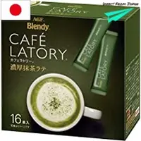 在飛比找蝦皮購物優惠-AGF CAFE LATORY 濃厚 抹茶拿鐵 16入/盒 