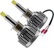 TOPPERFUN H1 Led Headlight Bulbs for Car 360° Full Adjustment Led Headlamp 8000lm Auto Spotlight Headlamp Bulb Kit