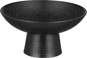 VICASKY Refreshment Tray Snack Tray Sauce Dish Appetizer Plate Tableware Snack Dish Snacks Holder Decorative Dessert Bowls Sauce Dipping Bowls Serving Snack Plate Ceramics Black re-usable