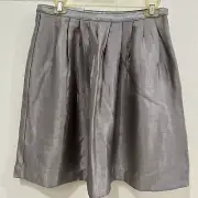 Old Navy Pleated Skirt Silver Color In Size 4