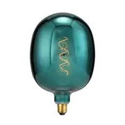 Lumenovo 4W E27 2200K Egg LED Filament Globe-Metal Green