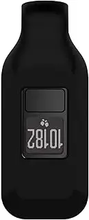 Black Soft Silicone Replacement Clip Case Cover with Metal Clip for Garmin Vivofit 3 and Vivofit Jr. ONLY