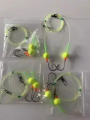 Hi-low Pompano rig (6 pack ) 30 lb Mono 2/0 circle hooks