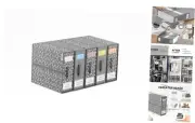 Pack of 5 Bed Sheet Organizers & Storage, Bedding Storage Mixed Grey+Printed