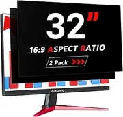 ZOEGAA 2 Pack 32 Inch Computer Privacy Screen Filter for 16 9 Widescreen Monitor Developed&Produced by ZOEGAA Factory, Removable&Anti Blue Light Privacy Screen 32 for HP Dell Acer Asus Samsung Lenovo