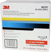 3M Soft Edge Foam Masking Tape, 06297, 13 mm x 50 m