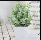 Fake Plant Mini Artificial Greenery Potted Plant for Home Decor Indoor