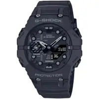在飛比找ETMall東森購物網優惠-CASIO G-SHOCK 藍牙連線 時尚錶圈雙顯腕錶-黑 