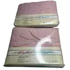 Vintage JCPenney Color Forum No Iron Percale Pink Twin Smooth Sheet Fitted,Flat