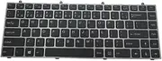 Laptop Keyboard for CLEVO W230 W230SD W230SS W230ST S0E-NCB1028 Lithuanian LT with Grey Frame and Backlit New