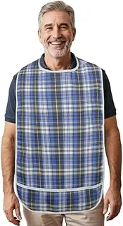Modaliv Adult Bib - Reusable Clothing Protector - Waterproof - Crumb Catcher - Machine Washable