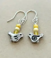 Little Yellow Bird Sterling Silver Earrings Sundance Treasures Jewelry