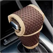 Car Interior Car Shift Knob Cover Gear Shift Non Slip Grip Handle Protective Covers Universal Gear Automatic Car Interior Car Interior Trim(Brown)