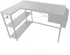 Adjustable Hook for L Shaped Gaming Desk, Under Desk Onesize, White