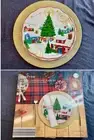 Crofton 2 Piece Porcelain Holiday Plate- 10” and Charger- 13” Set ALDI Discontin