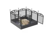 Vibe Geeks Detachable Dog Playpen Fence Puppy Kennel Cage with Waterproof Fertility Pad