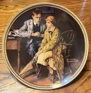 1983 Knowles Norman Rockwell “Confiding In The Den” #11 W/COA NIB FREE SHIPPING.