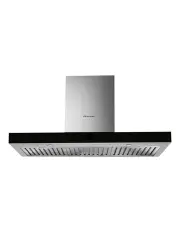 [Kleenmaid] Black Glass and Stainless Steel Wall Mounted Canopy Rangehood 90cm RHSCK92