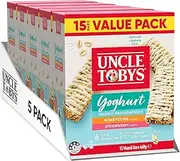 Uncle Tobys Strawberry Yoghurt Muesli Cereal 15 Bars (75 Count, Pack of 5)