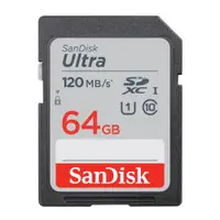 在飛比找ETMall東森購物網優惠-SanDisk 64GB 記憶卡 Ultra SDXC UH