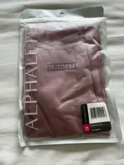 SHIP FAST alphalete women's lifestyle mesh top mauve M104 Size XS HTF! Sport
