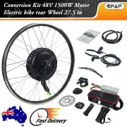 ebike Conversion Kit 48V 1500W Motor Electric bike rear Wheel 27.5” w/LCD Meter