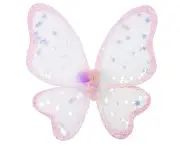 Great Pretenders Twinkling Star Confetti Wings Kids Costume 43x53cm Pink 3y+