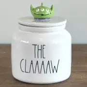 Rae Dunn Disney Pixar "The Claaaw" Canister with Alien Topper Toy Story NEW!