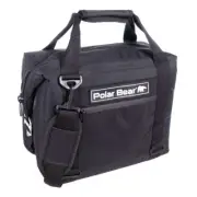 POLAR BEAR COOLERS 12 Pack Original Black Nylon Soft Cooler (PB120)