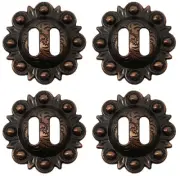 Concho Set of 4 Conchos Western Saddle Tack 1-1/2" Copper Slotted 401527