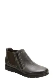 David Tate Popular Wedge Bootie in Brown Pebble Grain at Nordstrom, Size 6