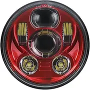 Motorcycle Headlight 5-3/4 in. Projector LED Headlamp Motorcycle 5.75" LED Head Light Outer Cover Housing Bracket Trim