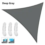 Heavy Waterproof Triangle Shade Sail (DEEP GREY- 500x500x500CM)