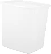 SECFOU Plastic Milk Bucket Thickened White Keg Fridge Beverage Container Small Containers Lid