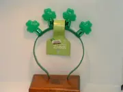 New Spritz Green Flashing Light Shamrock Headband