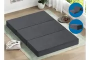 STARRY EUCALYPT Foldable Mattress Folding Foam Camping Pad with Fabric Cover Double