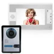 Wired 7" Color Video Door Phone Doorbell Intercom Security System Camera+Monitor