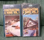 HOMETIME How To Video Guide - Contracting A Home Vol 1 & 2 (VHS) New