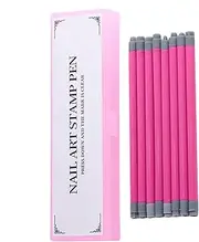 Nail Stamper with Patterns, Stamping Pen, Professional Nail Stamp Kit, Design Tools, Double Head Nail Stamper, Nail Stamp Pen Kit, Nail Stamping Tools Set