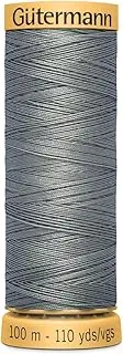 100% Natural Cotton Thread by Gutermann for Sewing and Quilting - 100m Spools - Colour Number 9005-1 x 100m Spool