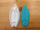 Hello Summer Theme Surfboard Cookie Cutter Stamp Fondant Embosser