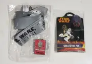 Retired STAR WARS GALAXY'S EDGE PIN + LANYARD + 2005 STORM TROOPER PIN DISNEY