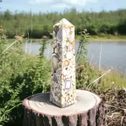 Crystal Healing Tower: 165MM Cobra Jasper Gemstone for Spiritual Wellness