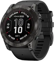 [Garmin] Fenix 7X Pro Sapphire Edition Smartwatch with Band, 51 mm Case, Carbon Gray/Black
