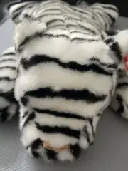 Ty Beanie Buddies White Tiger Blue Eyes Stuffed Toy Animal Plush 2000 original