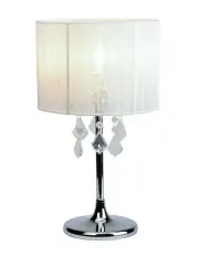 [Lexi Lighting] Paris Crystal Table Lamp White